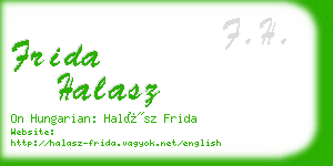 frida halasz business card